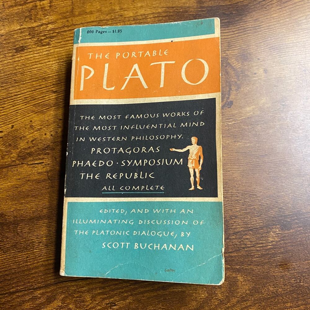 The Portable Plato Paperback Book by Scott Buchanan 1967 Philosophy Viking